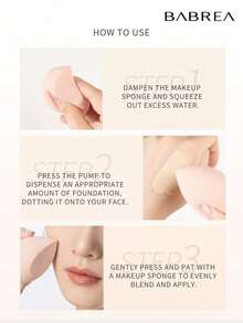 BABREA Foundation, Oil-Control & Long-Lasting, No Easy Makeup Removal, Concealing & Skin-Friendly, Brightening, Cream Foundation For Combination & Dry Skin, Genuine & Official - #01 Moisturizing/Ivory White - View 3