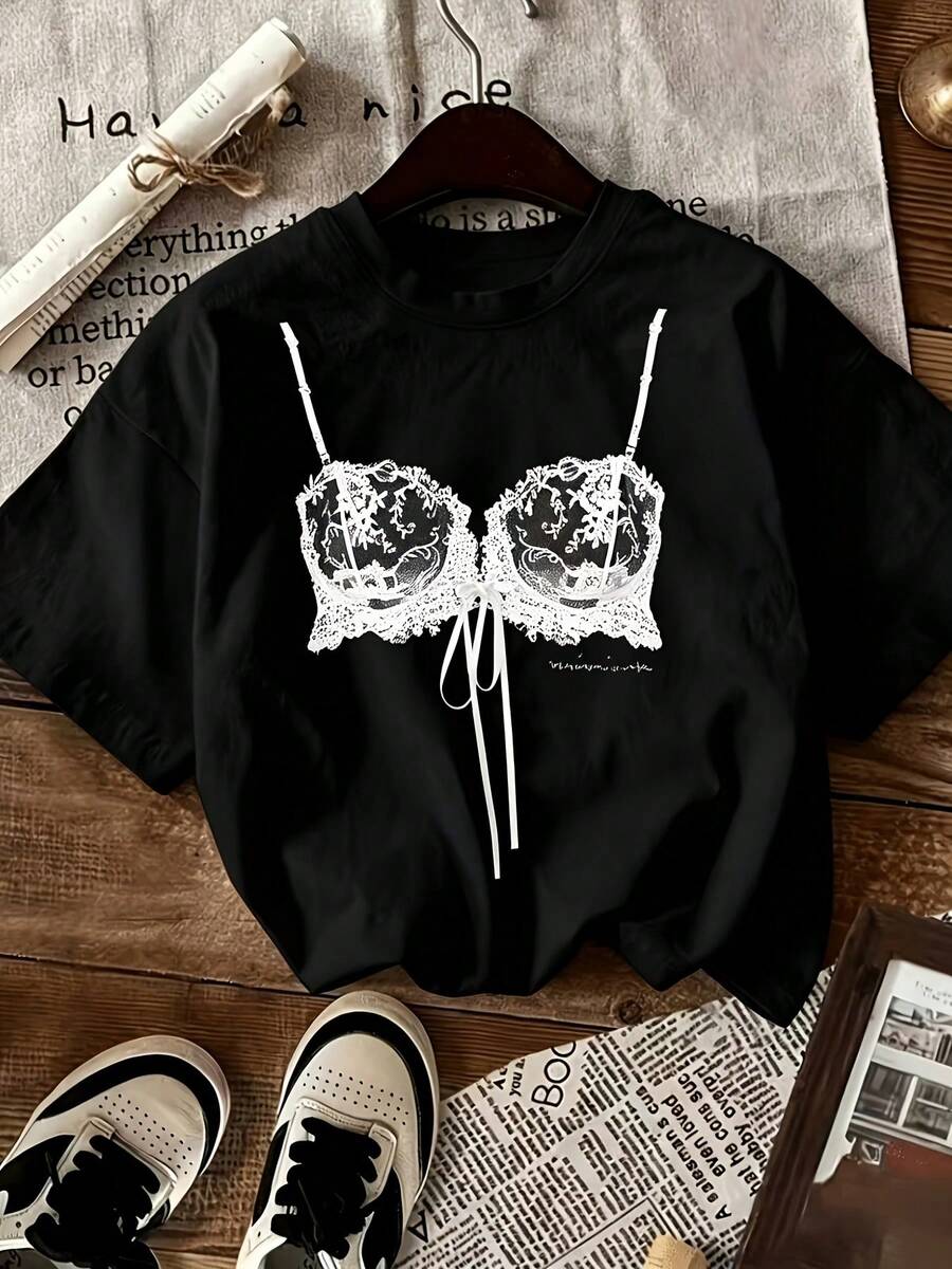 Women T-Shirts - Black - View 1