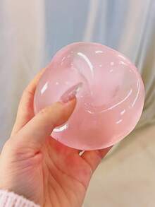 1個手工椰子油慢回彈壓力球，緩解焦慮的指尖手部壓力捏捏球，放鬆減壓，生日禮物，趣味派對活動，耐用捏捏壓力球（藍色與粉色） - 查看 4