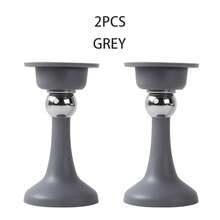 No-Drill Door Stopper New Model Household Strong Magnetic Door Holder Bathroom Anti-Collision Silent Door Back Windproof Floor Stopper - 2 Items [Gtey] - View 2