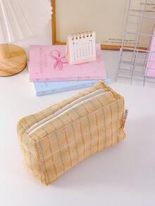 Large Capacity Striped Makeup Bag, Floral Print Travel Toiletry Bag, Women's Clutch,Portable Handbag, Pencil Pouch, Pencil Case,Travel/Dormitory - Multicolor - View 9