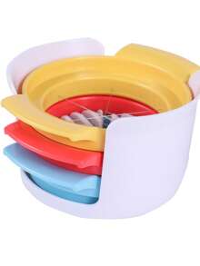 3-In-1 Egg Cutter, Tofu Cutter, Salted Egg Cutter, Multi-Functional Egg Slicer, Egg Divider, Egg Cutter, Egg Separator, Egg Slicer, Egg Cutter Tool - Multicolor - View 14