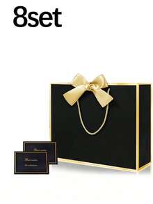 3pcs/4pcs/1pc/8pcs Minimalist Versatile Gift Bags With Handles, 11 Inch Size, Perfect For Birthday Party, Graduation Gift Wrapping, Girlfriend Gift Wrapping, Wedding Occasions, Gender Reveal Party And Party Favor Packaging - Multiple Styles/colors - View 15