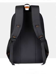 Contrast Zipper Detail Thickened Backpack With Layered Multi-Compartment Storage And Mesh Side Pockets, Versatile For Daily Short Trips - Multicolor - View 4
