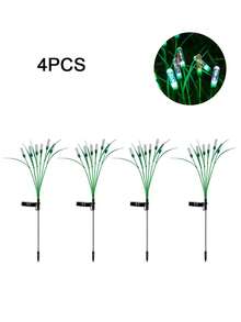 1/2/4pcs LED Solar Powered Reed Garden Lights, Outdoor Stake Lights, Lawn Landscape Lighting Decorative Lights, Suitable For Pond, Patio, Yard, Pathway - One Size Fits All - View 16
