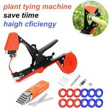 1 Set Convenient Efficient Fast Vegetable Plant Bundling Machine Kit, Compact Quick Vegetable Plant Tying Tool With Multiple Colored Ties And Nails, Designed For Gardeners And Farmers To Improve Plant Support Efficiency, Equipped With Gardening Rope Dispenser, Sturdy And Durable Structure - 10 Rolls Of Binding Tape + 1 Box Of Staples + Blade Accessories - View 2