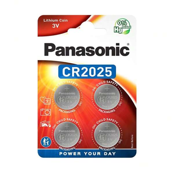  Panasonic CR2025 Lot de 4