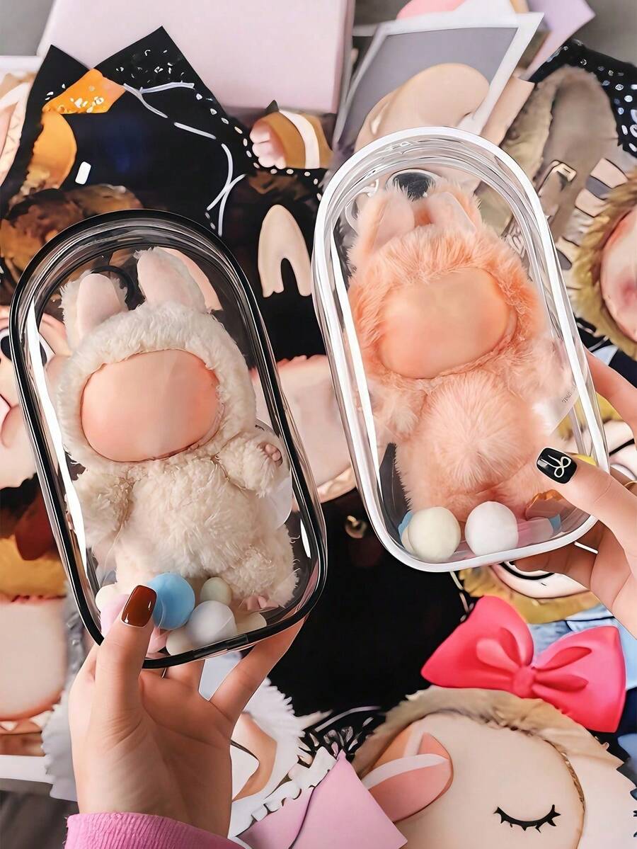 Mini Transparent Cable Organizer Box, Portable Cable Management Organizer For Chargers, Earphones, Power Banks, Data Cables And Other Tech Accessories, Travel, Office, Home, Car Storage Box, Electronic Products Organizer, Keep Things Neat And Organized, Essential,Bedroom Room Decor,Back To School