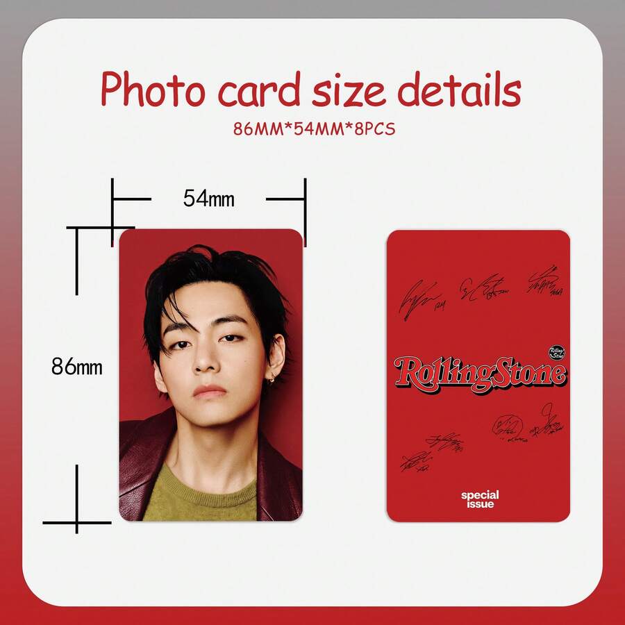 55pcs 1st Anniversary High Definition Lomo Cards, Including Heeseung, Jay, Jake, Sunghoon, Sunoo, Jungwon And Ni Ki Signed Photo Cards, Perfect For ENGENE Fans Collection And Trading Cards, Collection Merchandise - Multicolor - View 1