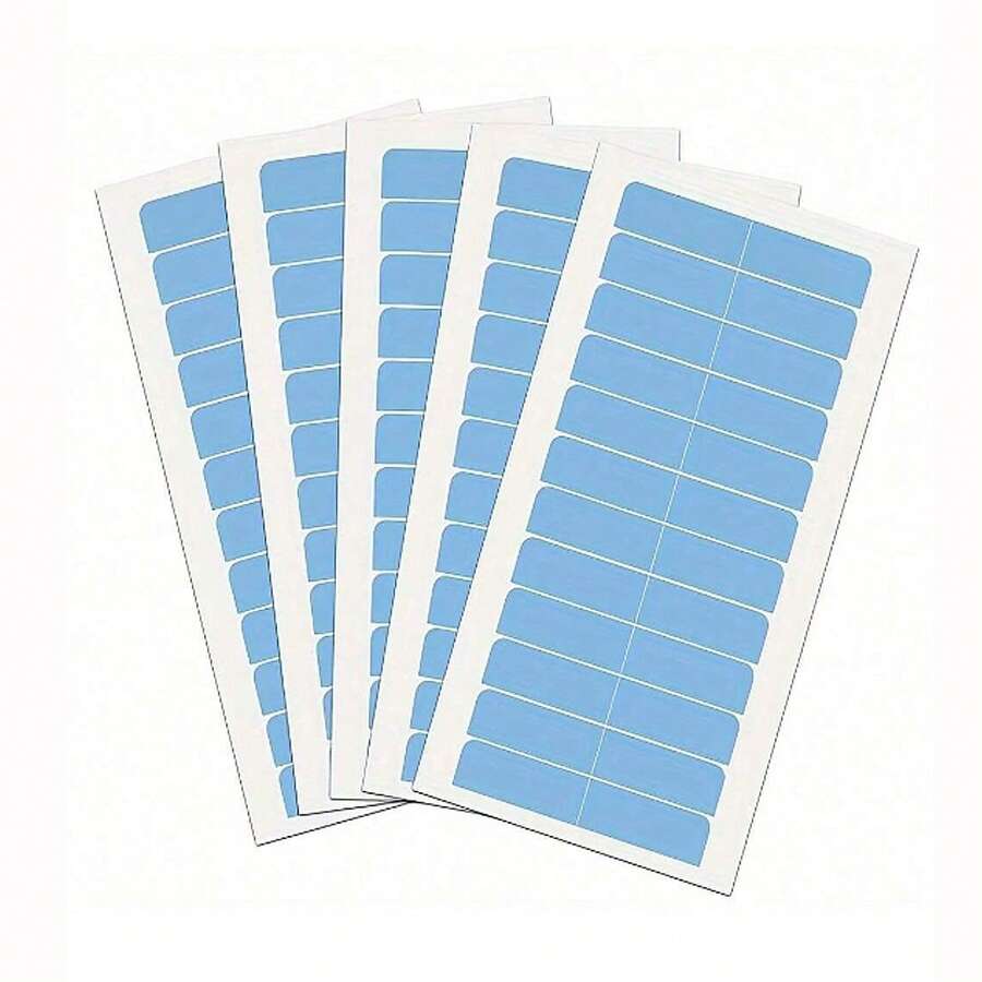 120pcs Hair Extension Tape Strips, Double-Sided, Pre-Cut, Waterproof Sweat Resistant, Invisible Adhesive For Toupees And Wigs - View 1