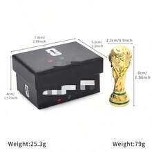 FIFA 2026 美國/加拿大/墨西哥世界盃球迷收藏飾品紀念品，足球獎盃車用飾品、辦公室裝飾、家居裝飾、學生獎品、足球迷裝備、足球派對禮品、學校運動會獎品，給家人和朋友的有意義禮物（產品款式和顏色可能略有不同，外包裝隨機） - 查看 13