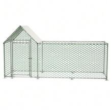 Run With Safety Lock And Waterproof PE Cloth, Metal Small Animal Enclosure For Chickens, Rabbits And Other Small Animals - 1*1+2m - View 11
