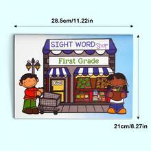 Kids Sight Word Reading Game Book, Primer Word Practice Activity For Early Reading, Word Recognition And Write It Down Learning Back To School - 視覺詞彙閱讀遊戲書 - 查看 3