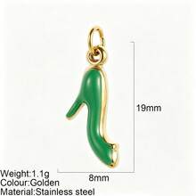 1pc Heart Pendant Colorful Heart Charm Suitable For Necklace Bracelet Earrings Decoration Versatile Fashion - Multicolor - View 17