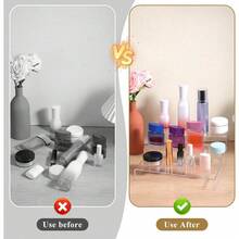 3/6/9 Pcs Clear Cupcake Display Risers 3 Tiers Rectangular Risers Display Stands Thick Collectibles Jewelry Display Shelf Display Shelves Risers - View 7