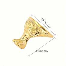 4pcs/Set Metal Corner Guards Furniture Sofa Bed Frame Leg Decorative Edge Support Feet - Gold - View 7