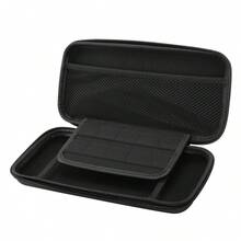 Portable Protective Case For Switch 2, Holds 10 Game Cartridges, Pocket Design, Portable Hard Shell Protective Cover, Black - View 10
