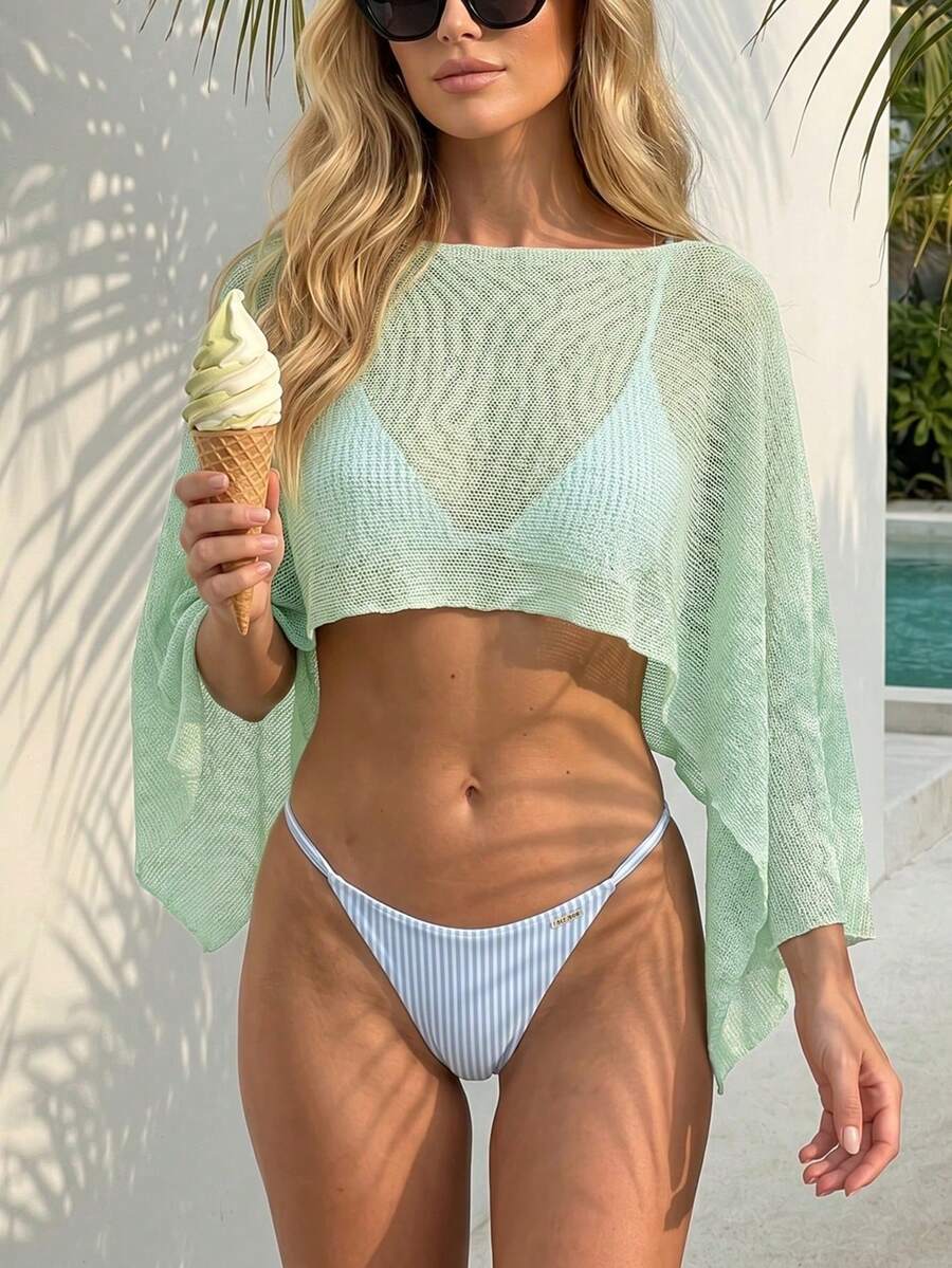 Women Two-Piece Outfits - Green - View 1