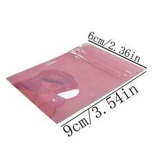 100Pcs Resealable Mylar Bags - Smell Proof Reusable Plastic Pouches With Clear Window For Gift Small Items Storage, Party Favor Packaging, Resealable Sealed Zip Lock Pouch - Multicolor - View 4