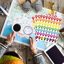10pcs Colorful Position Labels Color-Coded Indicators Suitable For Camping, Travel, Craft Projects, Office Supplies, Scrapbooking, DIY Decoration PVC Self-Adhesive Stickers - Colored Location Labels - View 4