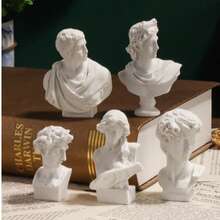 1個迷你羅馬柱微型裝飾品，DIY景觀裝飾，桌面小飾品，大/小石膏雕像，手工雕刻有微小瑕疵，請謹慎購買 - 擺飾 - 查看 6