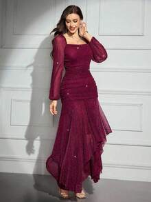 Women Midi Dresses - Marrón - View 5