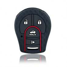 Remote 4 Buttons Car Key Silicone Case Cover Shell For Maxima Versa Altima Sentra Tiida Armada X-Trail - black - View 1