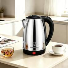 2L Hervidor de Agua Eléctrico Tetera de Acero Inoxidable, Calentamiento Rápido con Apagado Automático, Ideal para Té, Café y Uso Diario en la Cocina - Tipo de Enchufe A USA (110-127V) - Ver 1