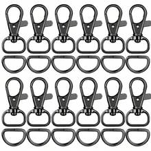 24/40pcs D-Shaped Swivel Clasp Keychain Hooks And D-Rings - Suitable For Handbag Hardware, Sewing Projects And DIY Craft Accessories - Little D Buckle D Ring - View 9