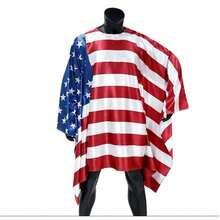 Adults US Independence Day Flag Print Cosplay Cape Set For Men To Wear Star Stripe Cape Performance Outfit For Halloween Party - Multicolor - View 5