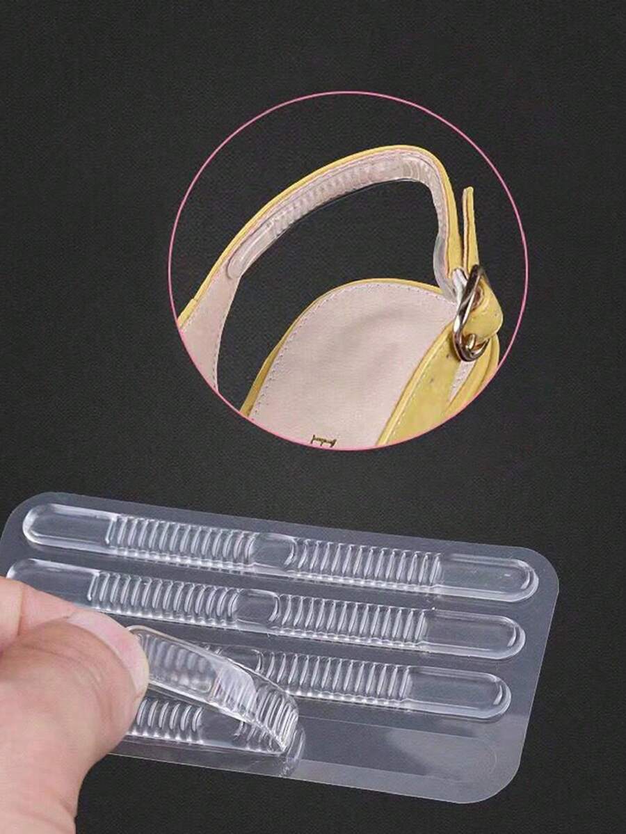 40/Pack Transparent Silicone Anti-Slip Strips, Used For Heel Grips And Insoles, Prevent Blisters, Suitable For Women's High Heels And Women's Shoes, Accessory Gift Idea - / - View 1