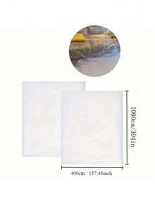 1/2pcs Waterproof Plastic Furniture Dust Cover Set - Protects Car, Bed And Sofa - Dustproof - Furniture Protection Cover, Suitable For Home, Travel, Bags, Storage, Organization, Universal Cover, Washing Machine Dust Cover, Other Home Appliance Dust Cover - Multicolor - View 24
