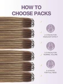 Micro Loop Hair Extensions Micro Bead Hair Extensions Nature Black 14-22inch Straight Micro Link Real Human Hair Hair Extensions Invisible Beads Thick Nano Ring Hair Extensions Silky And Smooth Easy To Wear For Daily &Halloween Costumes&Christmas - SP4/24 - View 6