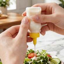 PRETYZOOM 8 Mini Botellas Exprimibles para Salsa Ketchup 3.07x1.29x1.29in PE Grado Alimenticio Sin Fugas para Almuerzo Escolar Picnic Barbacoa - como se muestra - Ver 6