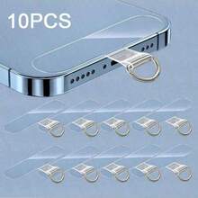 10pcs Universal Phone Lanyard, 2.4 Inch, Durable Nylon Detachable Neck Strap With Card Holder And Smart Phone Loop Patch - Multicolor - View 2