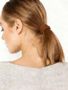 200/100/50/20/1 pieza de ligas para el cabello de alta elasticidad y grosor, de estilo minimalista y moderno, adecuadas para uso diario, se pueden usar como ligas para el cabello, sujetadores de cola de caballo, diademas y diademas deportivas, adecuadas para mujeres y niñas, pueden fijar el cabello largo, ligas para el cabello duraderas - A - Ver 6