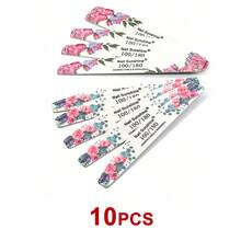 NailSunshine 10支装 100/180目指甲锉，美甲用品，美甲工具，美甲艺术工具，返校季，指甲，美甲贴片工具 - 彩色 - 查看 8