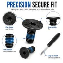 Tornillos compatibles para billetera Ridge, 14 piezas anti-aflojamiento, adecuados para reemplazo de tornillos de billetera Ridge y destornillador Torx T5, compatibles con RidgeWallet & billetera de metal minimalista RFIDW - A - Ver 5