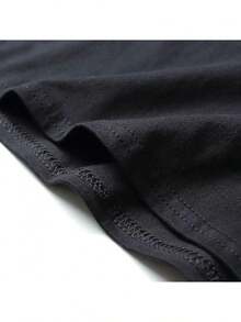 Camiseta de Hombre con Estampado Gráfico de Diseño Moderno y Corte Relajado, Camiseta de Hombre, Camiseta de Alta Calidad, 100%, Camiseta de Marca de Lujo 100% para Hombre, Camiseta Casual D - Negro - Ver 5