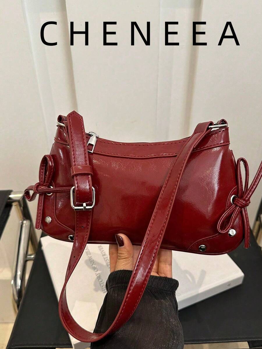 New Vintage Fashion Women's Shoulder Bag, Zipper Closure, Compact & Lightweight,