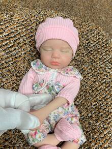 13 Inch Open-Mouth Loulou Full Silicone Reborn Baby Girl Doll, Soft Realistic Touch Bionic Comfort Doll, Perfect Christmas Gift (Anatomically Correct) (Anatomically Correct) - Reborn - View 7