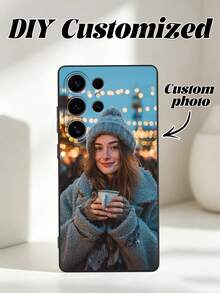 1pc Customized Photo Shockproof High-Definition Phone Case Protective Cover Compatible With Samsung S24/S24 Plus/S24 FE/S24 Ultra, S25/S25 Plus/S25 Ultra, 17 Pro Max/17 Air/16 Pro, Android Phone Cases, Phone Case,Cute Phone Cases ,Aesthetic, Personalized Gift - Clear - View 2