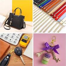 24/40pcs D-Shaped Swivel Clasp Keychain Hooks And D-Rings - Suitable For Handbag Hardware, Sewing Projects And DIY Craft Accessories - Little D Buckle D Ring - View 6