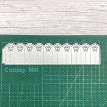 1 Piece DIY Connectable Garden Background Scrapbook Metal Cutting Die For Paper Cards, Embossing And Cutting Design, Craft Card Making Die - Silver-white - View 4