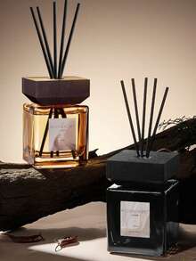 Alcohol-Free Flameless Reed Diffuser, Floral Tea Scent, Long-Lasting Fragrance, Suitable For Car And Home, Natural Fiber Reed Decorative Diffuser, Elegant Home Fragrance Decor, Living Room Daily Gift, Camping Essential, Holiday Essential - Multi Scents - View 2