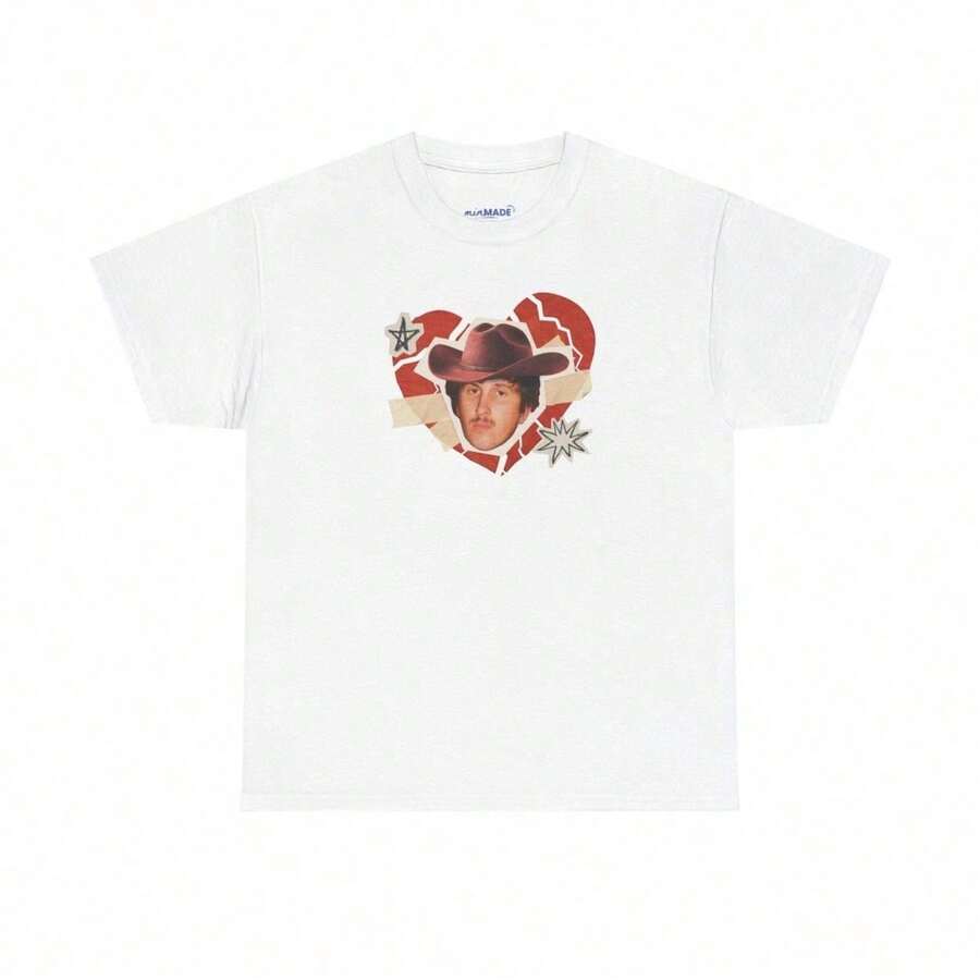 Arthur Hill Missed Again 'Heartbreak Rodeo' Vintage Style T-Shirt - White 2 - View 1