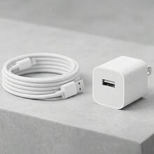 Wall-Mounted Fast Charging Kit Charging Adapter, With 3.3ft/6.6ft Long Nylon Braided Charging Cable Anti-Tangle Data Cable USB-C To Apple IOS Charging Kit, Compatible With IPhone 14 13 12 11 Pro Max Plus Portable Charging Kit - US A Type Plug(110-127V) - View 1