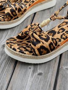 WRCVS Printed Sandals, Summer Platform Wedge Sandals, Holiday Essential, Handmade Beaded Floral Pattern - Brown - View 8