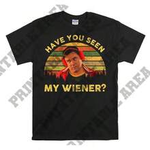 Algo sobre Mary Warren Jensen ¿Has visto a mi perro salchicha? Camiseta vintage unisex para hombre, camiseta, camiseta MO411 - Negro - Ver 2