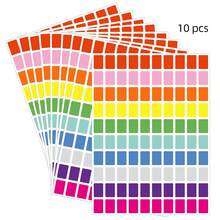 10 Sheets Colorful Categorized Index Label Stickers 16X21.5cm Waterproof Easy-Tear Self-Adhesive Name Labels Office Stationery Marking Stickers - Index Labels - View 14